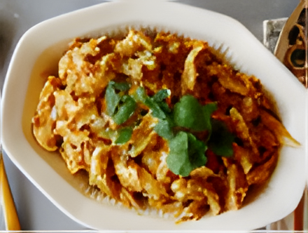 Picture of Coronation chicken dish.